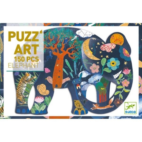 Puzz'art - Éléphant - 150 pcs | Djeco
