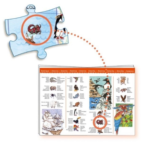 Puzzle observation - Animaux du monde - 100 pcs | Djeco