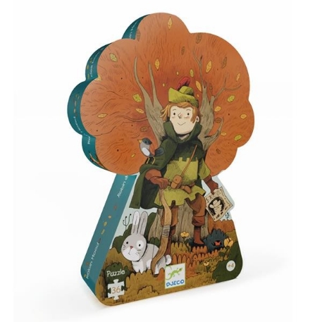 Puzzle silhouette - Robin des bois - 36 pcs | Djeco