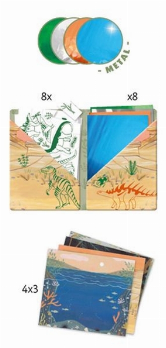 Artistic patch metal - Dinosaurus | Djeco
