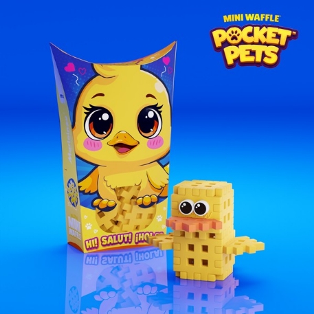 Mini Waffle - Animaux de poche - Canard 16 pcs | Marioinex