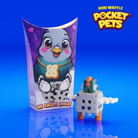 Mini Waffle - Animaux de poche - Pigeon 16 pcs | Marioinex