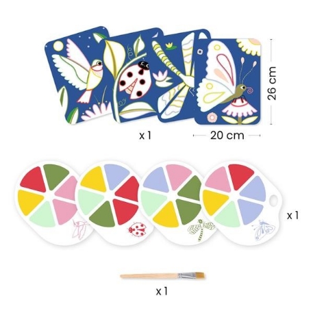 Peinture à la palette - Les petites bêtes | Djeco