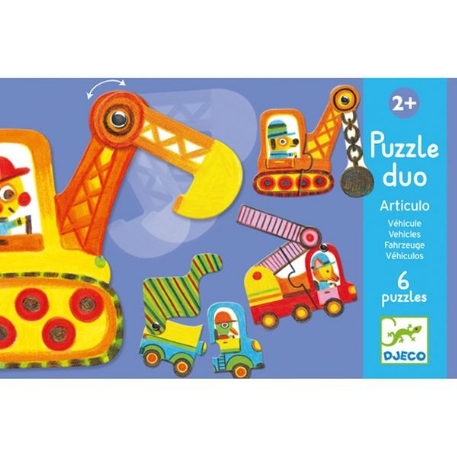 Puzzle duo - Articulo véhicules | Djeco