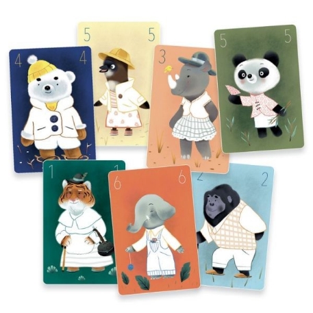 DIY - Chics animaux (jeu de 7 familles à colorier) | Djeco
