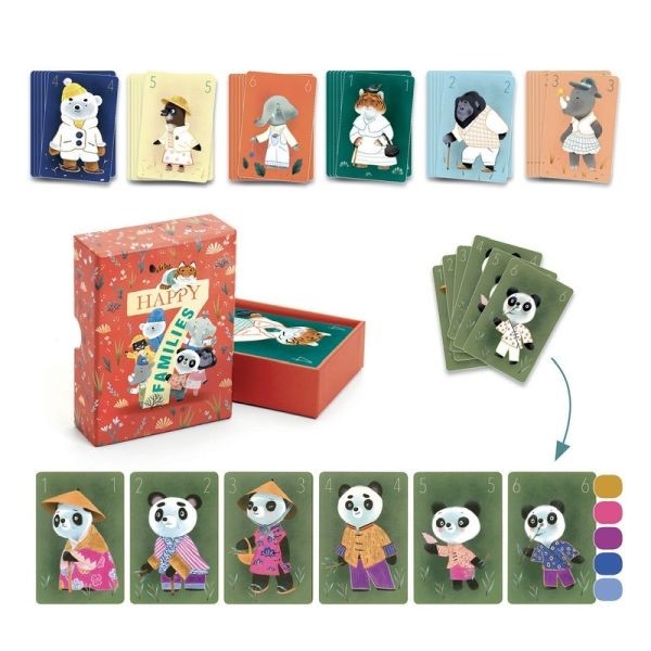 DIY - Chics animaux (jeu de 7 familles à colorier) | Djeco