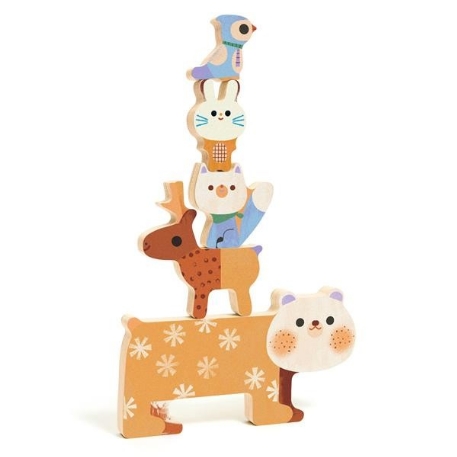 Puzzle bois - WoodyStack - 5 pcs | Djeco
