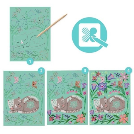 Cartes à gratter - Rencontres | Djeco