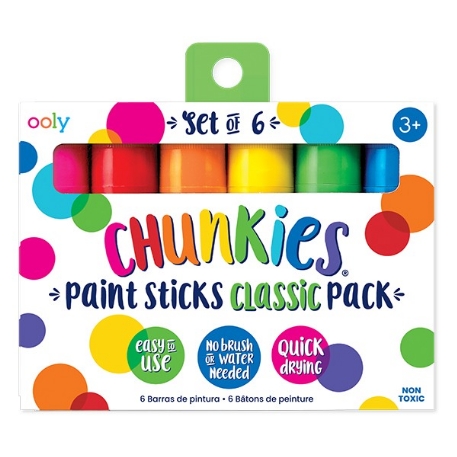 Chunkies - Bâtons de peinture - 6 couleurs classiques | ooly