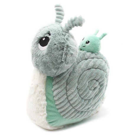 Peluche Maman et son bébé - Speedou l'escargot menthe | Les Déglingos