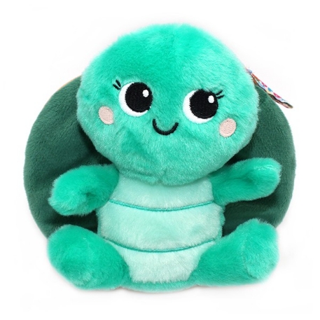 Peluche Flipetz - Corvet la tortue-pêche | Les Déglingos