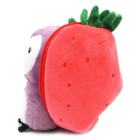 Peluche Flipetz - Violet la fraise-chouette | Les Déglingos