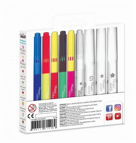 Ensemble de 9 marqueurs magiques | Crealign