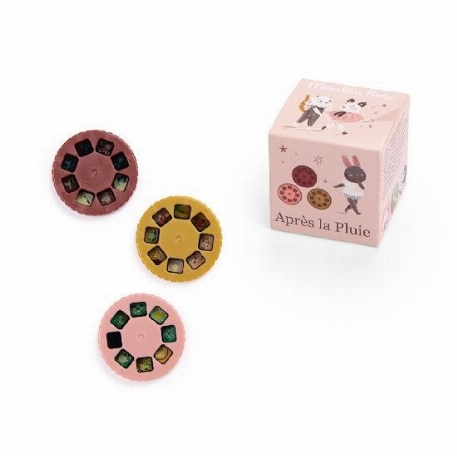 Boîte de 3 disques pour lampe à histoires - Après la Pluie | Moulin Roty