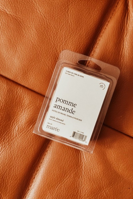 Cubes de cire de soya - Pomme amande | Marée