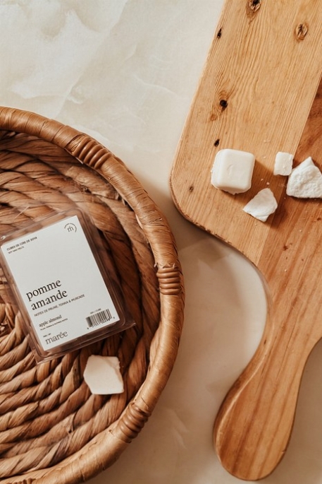Cubes de cire de soya - Pomme amande | Marée