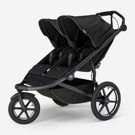 Poussette Urban Glide 3 Double avec Boucle Magnétique - Noir | Thule