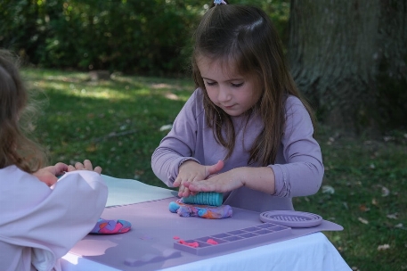 Napperon d'artiste en silicone pour enfant - Lavande | Micasso