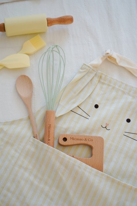 Tablier de cuisine pour petit chef - Lapin miel | Micasso