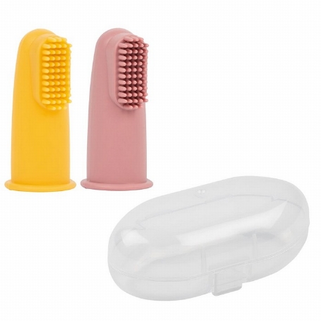 Ensemble de 2 brosses à dents - Rose et Jaune | Nattou
