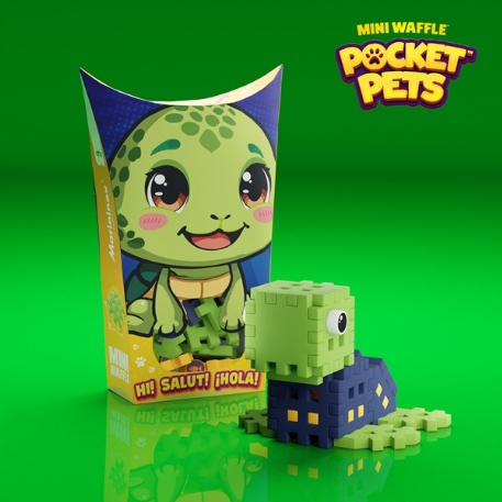 Mini Waffle - Animaux de poche - Tortue 25 pcs | Marioinex