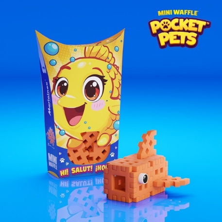 Mini Waffle - Animaux de poche - Poisson 16 pcs | Marioinex
