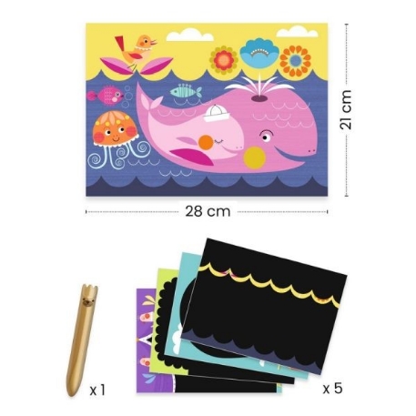 Cartes à gratter - C'est rigolo à découvrir | Djeco