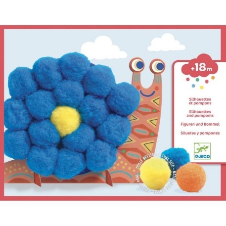 Silhouettes et pompons - Fluffy animals | Djeco