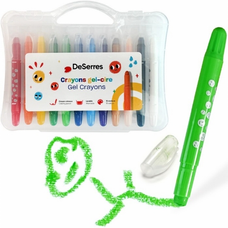 Ensemble de 12 crayons gel cire pour enfants | DeSerres