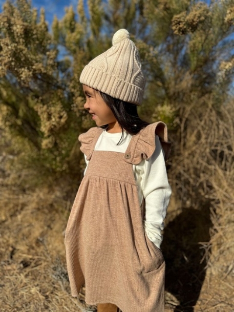 Robe Opal Pinafore - Oatmeal | Vignette
