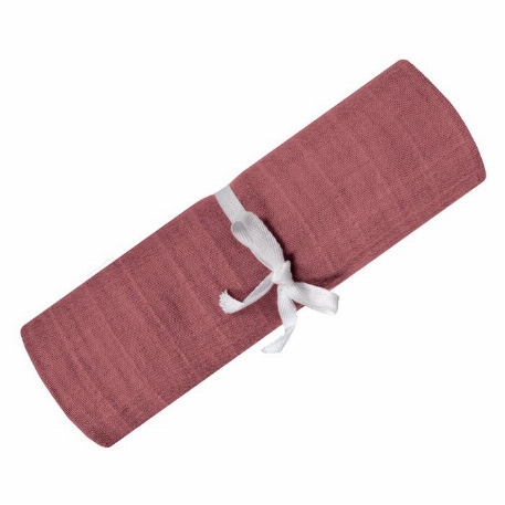 Couverture de mousseline - Framboise | Perlimpinpin