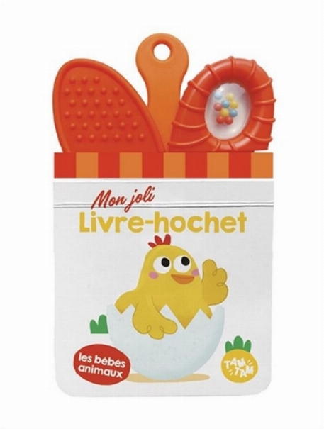 Mon joli livre-hochet - Les bébés animaux | Yoyo Éditions
