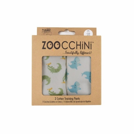 Culotte d'entrainement - Paquet de 2 - Alligator/Requin | Zoocchini