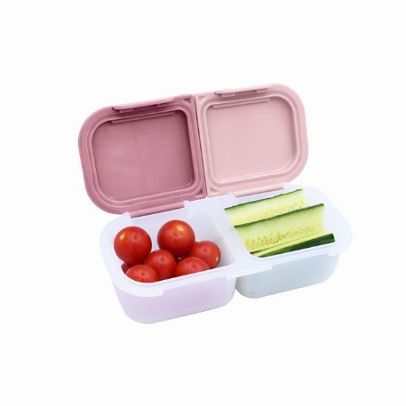 Boîte à collation à 2 compartiments - Blush & Berry | melii