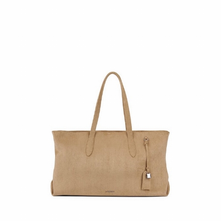 Le BRITNEY - Sac fourre-tout en suède - Beige | Lambert