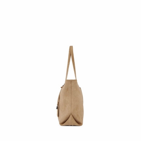 Le BRITNEY - Sac fourre-tout en suède - Beige | Lambert