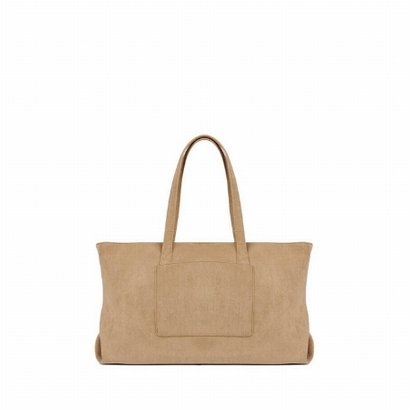 Le BRITNEY - Sac fourre-tout en suède - Beige | Lambert