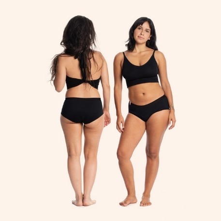 Culotte menstruelle noire - Shorty | Mme L'Ovary