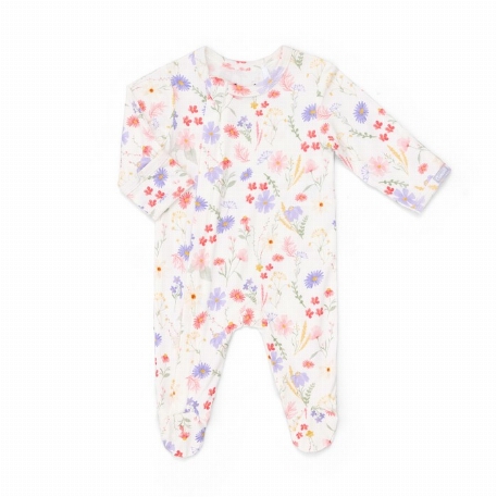Pyjama en modal - Fleurs sur crème | Coccoli