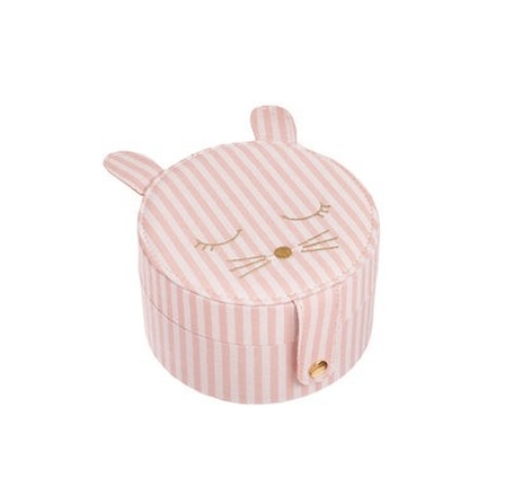 Boîte à bijoux - Lapin rayé rose | Rockahula