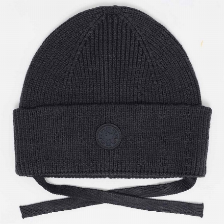 Chapeau tricot avec cordons - Black Ink | Calikids
