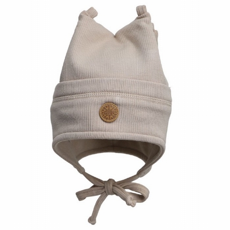 Tuque côtelée douce - Sand | Calikids