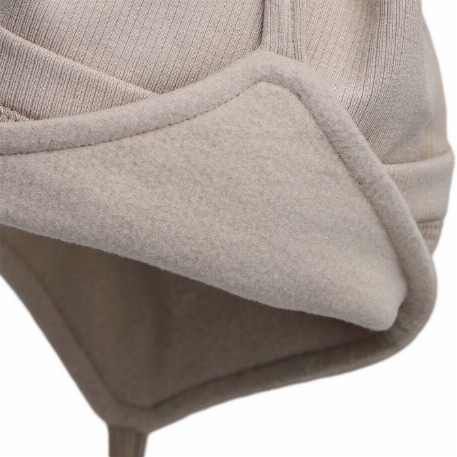 Tuque côtelée douce - Sand | Calikids