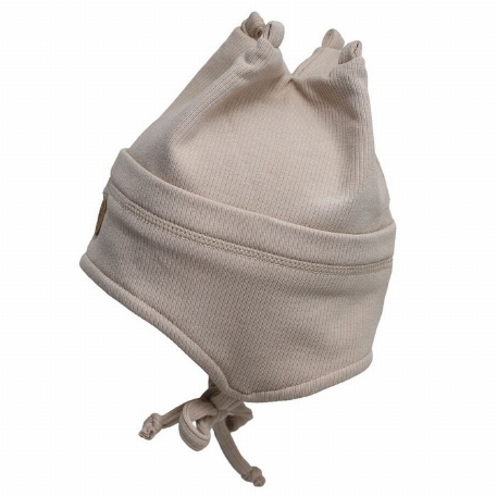 Tuque côtelée douce - Sand | Calikids