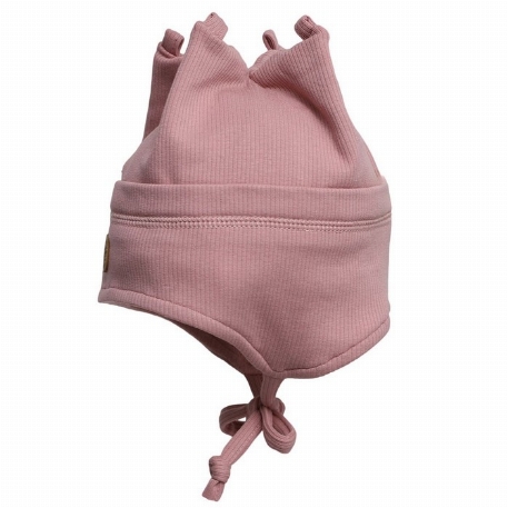 Tuque côtelée douce - Dust Rose | Calikids