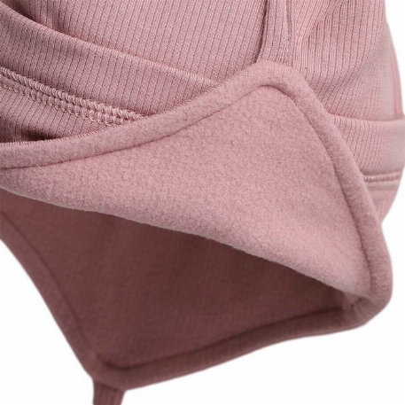 Tuque côtelée douce - Dust Rose | Calikids