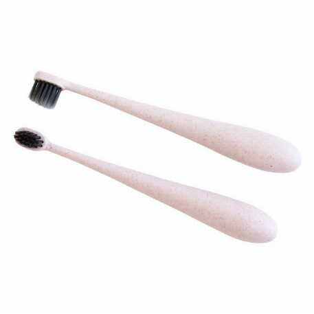 Brosse à dent en paille de blé - Pink | Glitter & Spice
