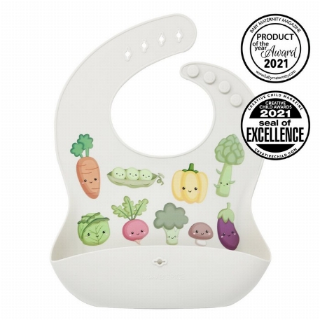 Bavette en silicone - Kawaii Veggies | Glitter & Spice