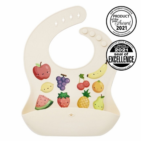 Bavette en silicone - Kawaii Fruits | Glitter & Spice