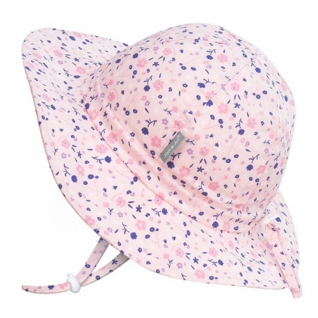 Chapeau en coton UV - Pink Blossoms | Jan & Jul
